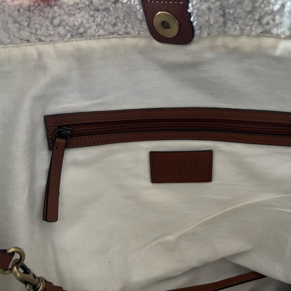 J. Jill Cream and Brown Tote Bag - Picture 5 of 5